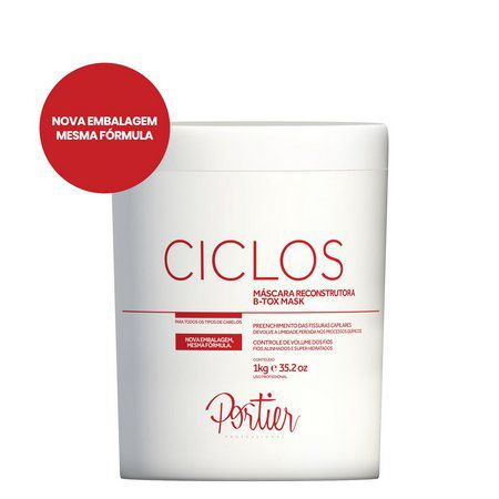 MÁSCARA RESCONSTRUTORA BTX CICLOS PORTIER 1KG