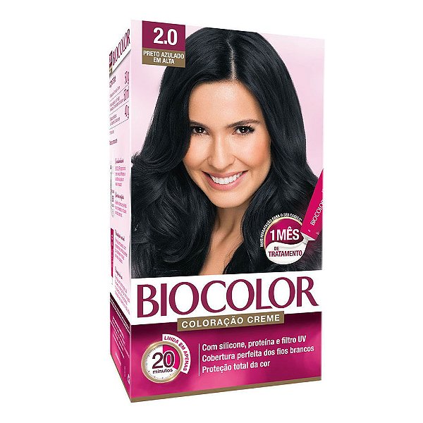 COLORAÇÃO CREME PRETO AZULADO 2.0 BIOCOLOR
