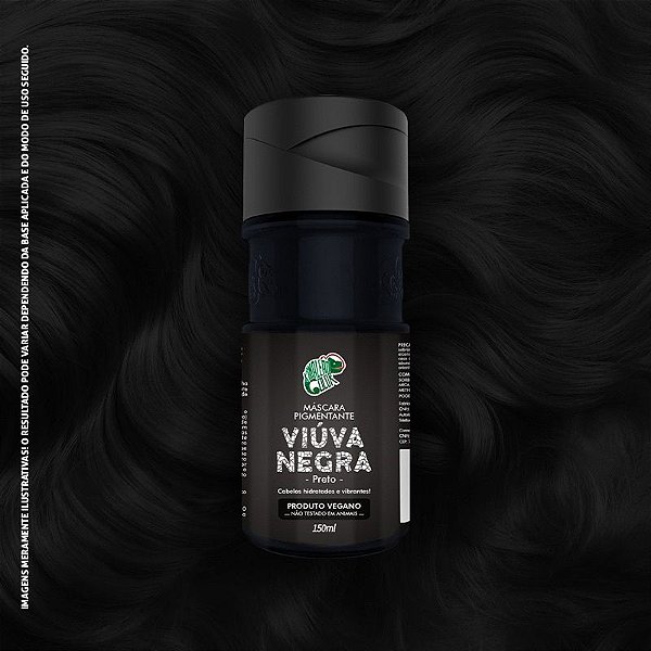 MASCARA PIGMENTANTE VIUVA NEGRA PRETO KAMALEÃO COLOR 150ml