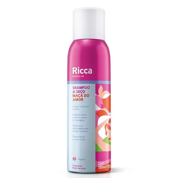 Shampoo a Seco Maçã do Amor Ricca 150ml
