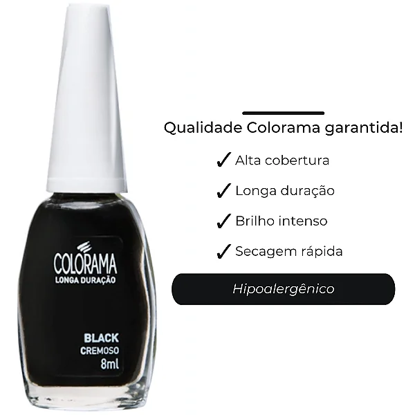 Esmalte Colorama Black