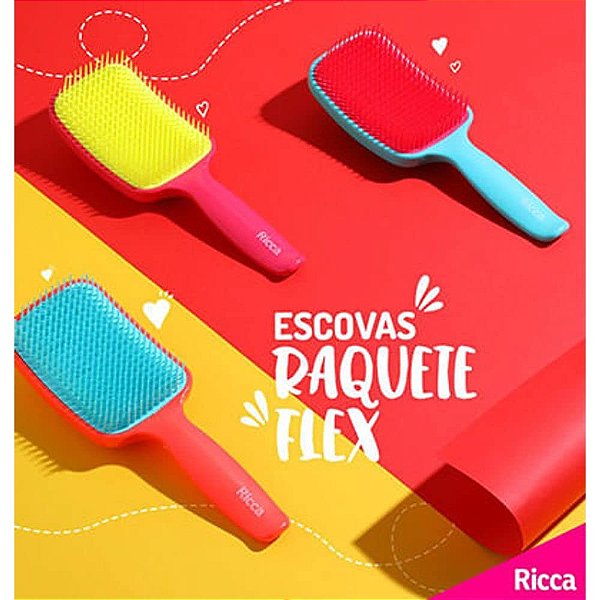 ESCOVA RAQUETE FLEX RICCA