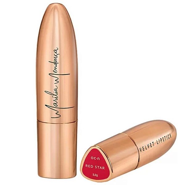 BATOM RED STAR VELVET LIPSTICK MARÍLIA MENDONÇA BY OCEANE