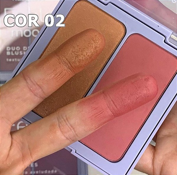 DUO DE BLUSH RUBY ROSE FEELS MOOD COR 02