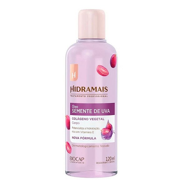 ÓLEO SEMENTE DE UVA HIDRAMAIS BIOCAP 120ml