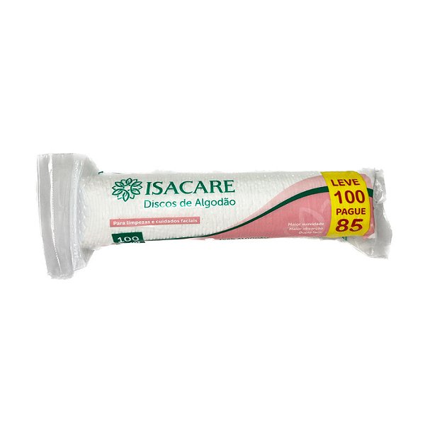 DISCOS DE ALGODÃO ISACARE 100UN