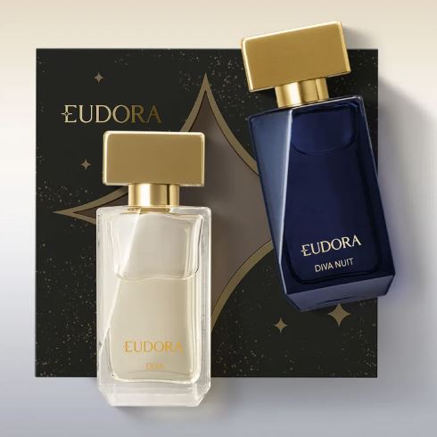 KIT DE 2 PERFUMES DIA E NOITE DIVA EUDORA