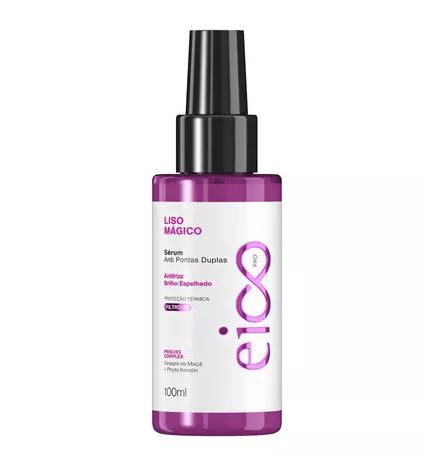 LISO MÁGICO ANTI PONTAS DUPLAS ANTIFRIZZ BRILHO ESPELHADO EICO 100ml