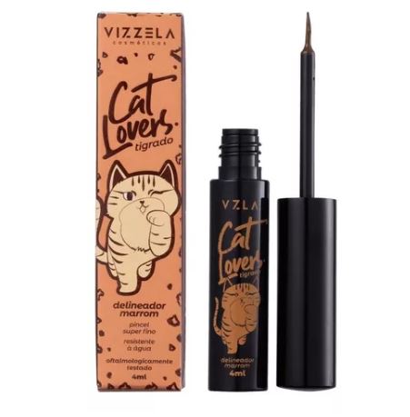 DELINEADOR MARROM VIZZELA CAT LOVERS
