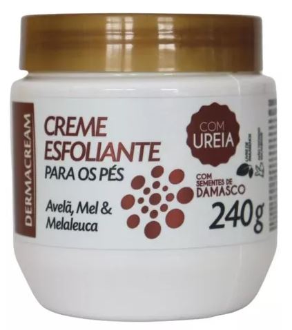 CREME ESFOLIANTE PARA OS PÉS DERMACREAM 240g