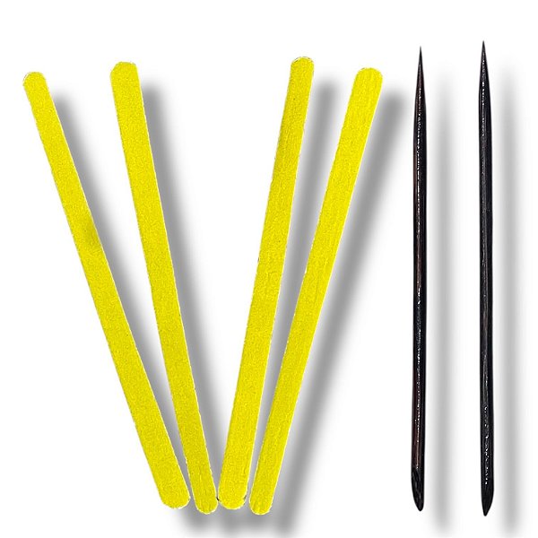 KIT 2 PALITOS E 4 LIXAS