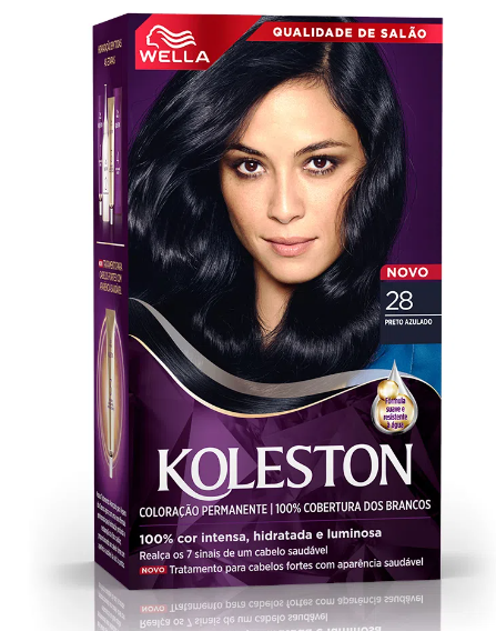 COLORAÇÃO KOLESTON 28 PRETO AZULADO