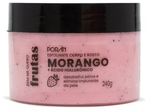ESFOLIANTE ROSTO E CORPO PORÁN MORANGO 240g