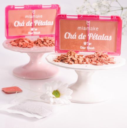 BLUSH COMPACTO MIAMAKE CHÁ DE PÉTALAS