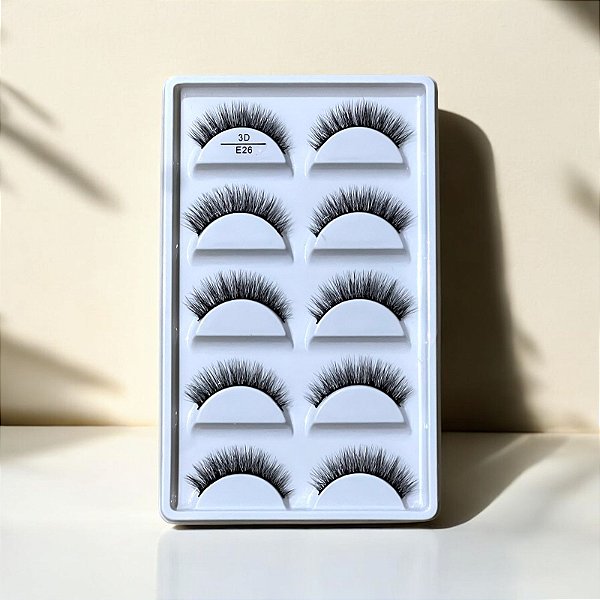 CÍLIOS POSTIÇO CARTELA - 3D E26