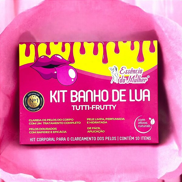 KIT BANHO DE LUA TUTTI-FRUTTY ESSÊNCIA DA MULHER