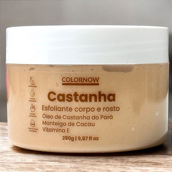 ESFOLIANTE DE CASTANHA CORPO E ROSTO COLORNOW 250g