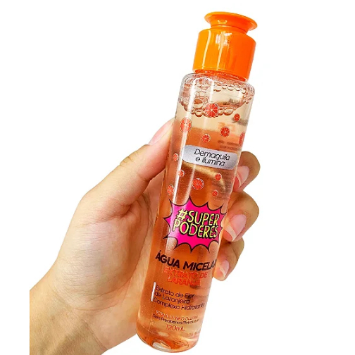 ÁGUA MICELAR EXTRATO DE LARANJA SUPER PODERES