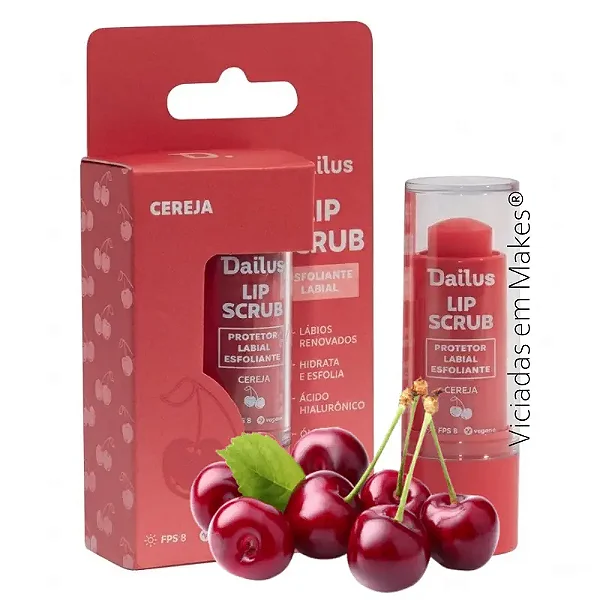 Esfoliante Hidratanre Labial Lip Scrub Cereja Dailus