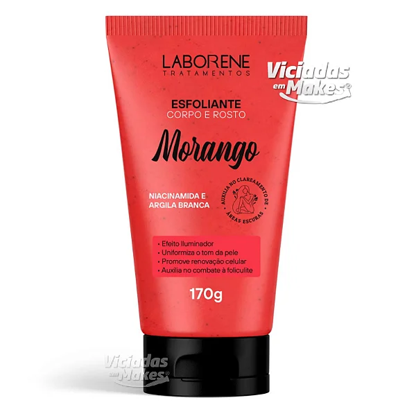 Esfoliante Corpo e Rosto Morango Laborene 170g