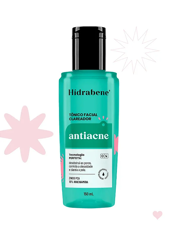 TÔNICO CLAREADOR ANTIACNE 150ML HIDRABENE