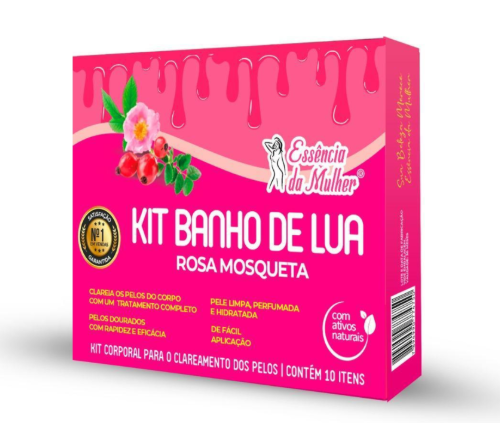 KIT BANHO DE LUA RORA MOSQUETA ESSÊNCIA DA MULHER
