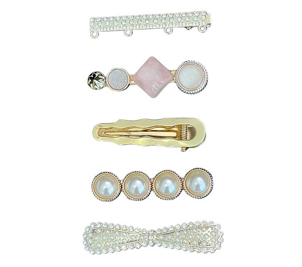 KIT PRESILHAS  PEROLAS ROSA