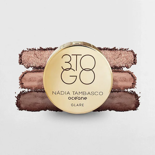 TRIO DE SOMBRAS NÁDIA TAMBASCO BY OCÉANE - 3 TO GO PALETA GLARE