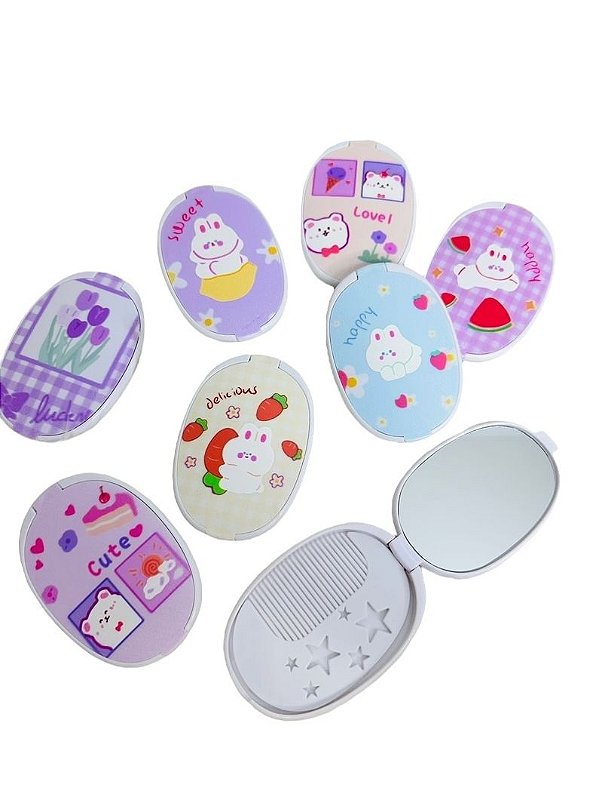 ESPELHO DE BOLSA COM PENTE MINI