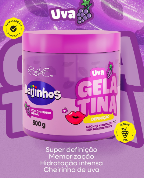 GELATINA MODELADORA UVA  BELKIT 500g