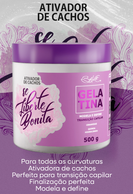 GELATINA ATIVADORA DE CACHOS BELKIT 500g