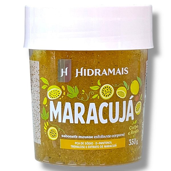 SABONETE MOUSSE ESFOLIANTE CORPORAL MARACUJA HIDRAMAIS 350g