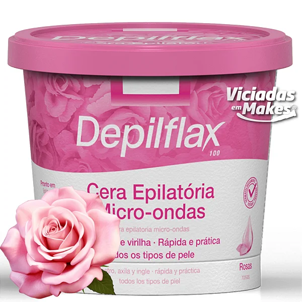 Cera Rosas Epilatoria Microondas Depilflax 100g