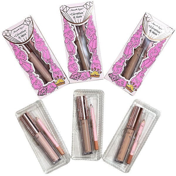 COMBO CORRETIVO E LAPIS AMOR E ANJO