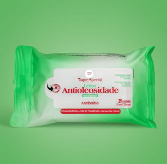 LENÇO DEMAQUILANTE ANTIOLEOSIDADE TOQUE ESPECIAL 25un