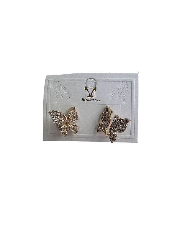 BRINCO CRAVEJADO BORBOLETA