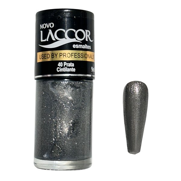 ESMALTE LACCOR PRATA CINTILANTE