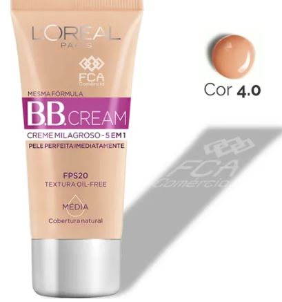 B.B.CREAM LORÉAL PARIS FPS-20 5 EM 1 COR 4.0 30ML