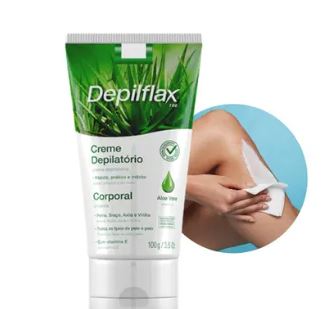 CREME DEPILATORIO CORPORAL ALOE VERA 100G DEPILFLAX