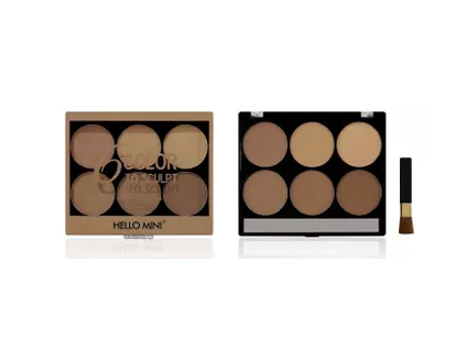 PALETA DE CONTORNO HELLO MINI 6 CORES