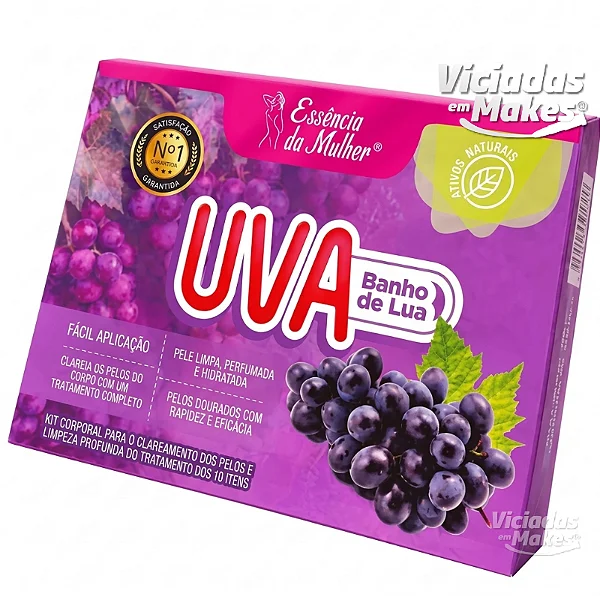 Kit Banho de Lua Uva Essência da Mulher