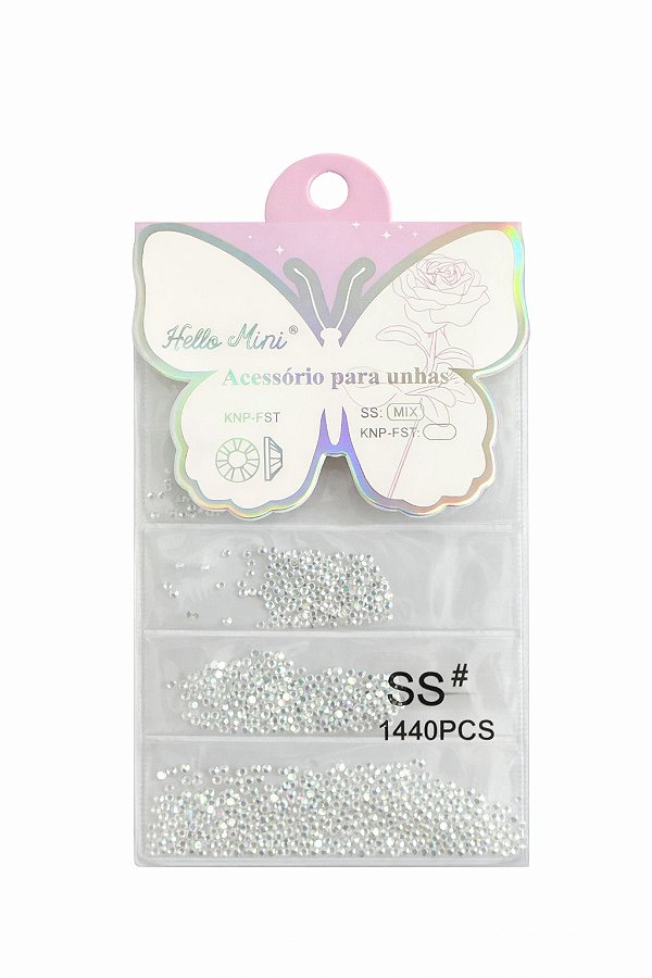 STRASS DE BRILHO HELLO MINI MIX FURTA COR