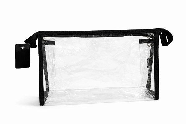 NECESSAIRE CISNE TRANSPARENTE MEDIA CORES VARIADAS