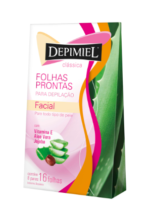 FOLHAS PRONTAS PARA DEPILAÇÃO FACIAL DEPIMIEL