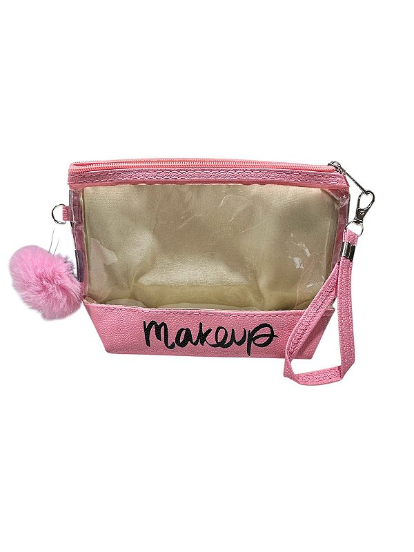 NECESSAIRE CISNE P COM POMPOM CORES DIVERSAS