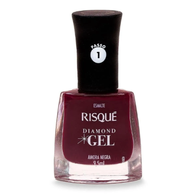 ESMALTE RISQUE EFEITO GEL AMORA NEGRA