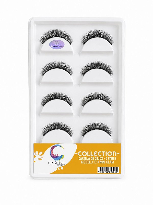 CÍLIOS POSTIÇOS 3D E14 MINI GLAM