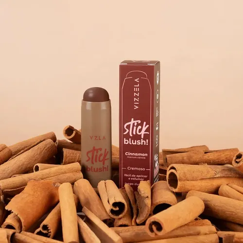 BLUSH EM STICK VIZZELA CINNAMON 7g
