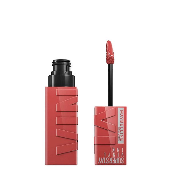 BATOM SUPER STAY VINYL INK MAYBELLINE 15 PEACHY