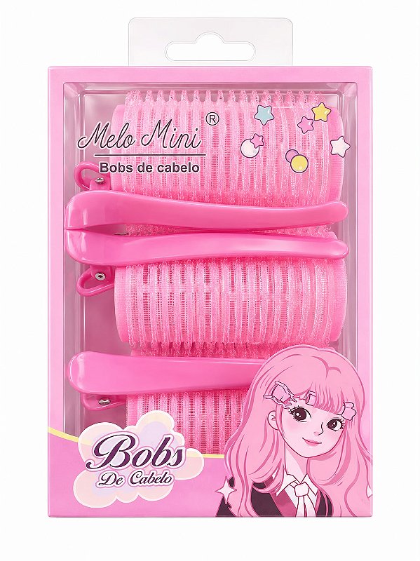 KITS BOBS DE CABELO COM PRESILHA HELLO MINI 3 UN